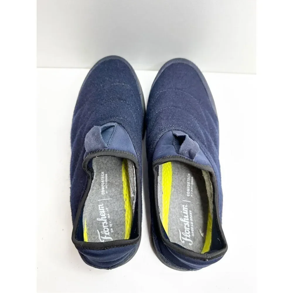 Florsheim Shoes Mens Size 9.5 Blue Jave Moc Toe Slip On Casual Comfort‎ Shoe